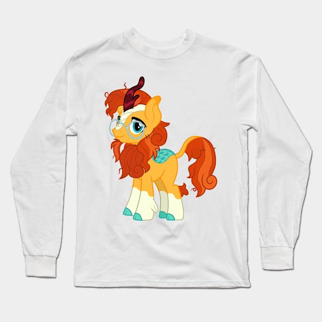 Kirin Sunburst Long Sleeve T-Shirt by CloudyGlow